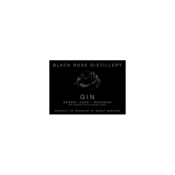 GIN Black Rose Distillery, 50 cl., 40,0 Spiritus ABEER.DK
